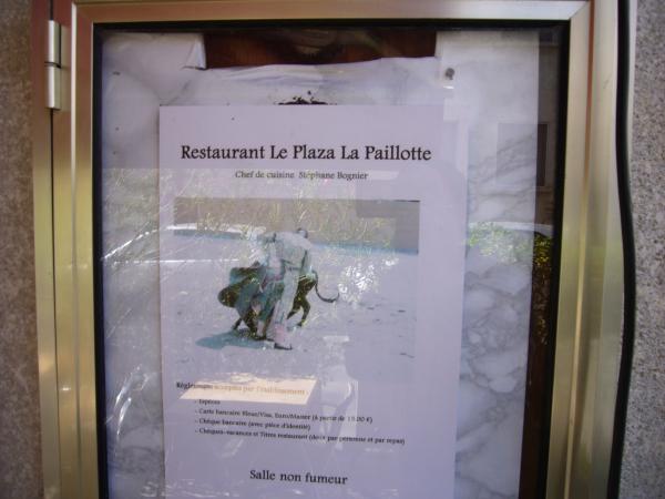 Cedule La Paillotte Restaurant Le Plaza